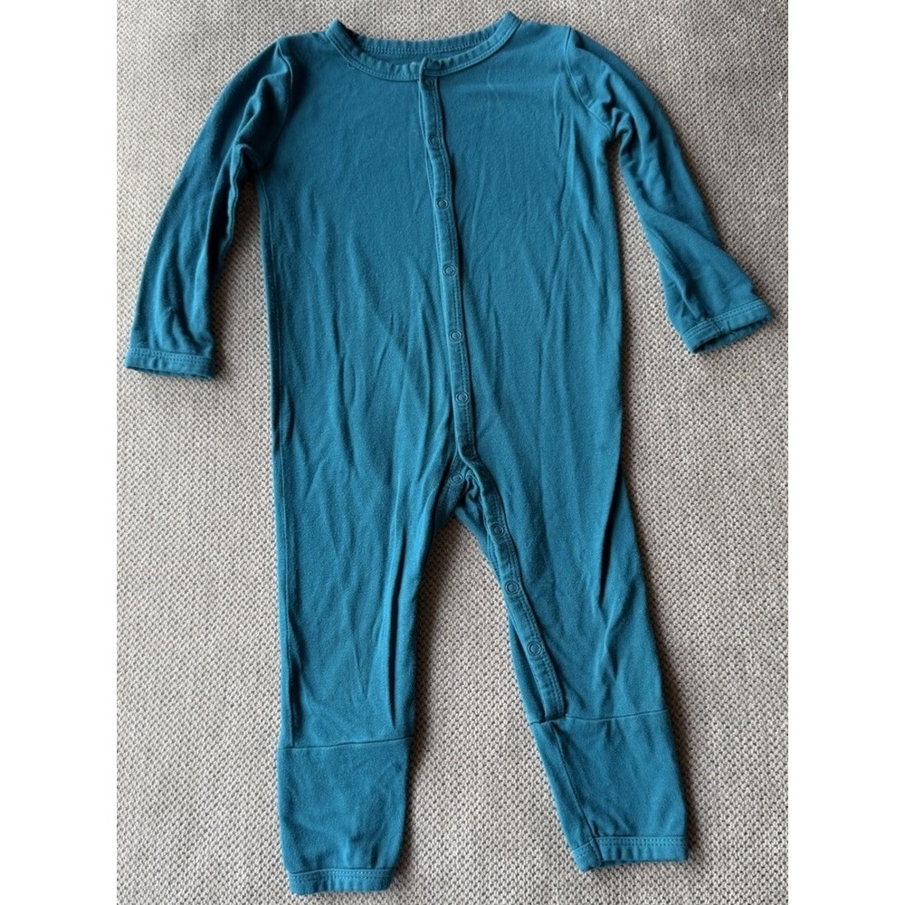 Kyte Baby Zipper Sleeper 6-12M Baltic Blue Bamboo Pajamas
